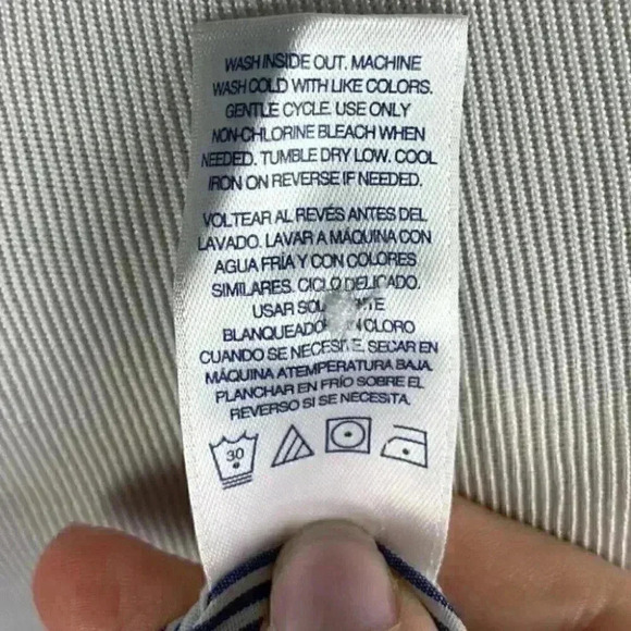 Izod Womens top size SP blue red striped floral button down - Picture 10 of 11